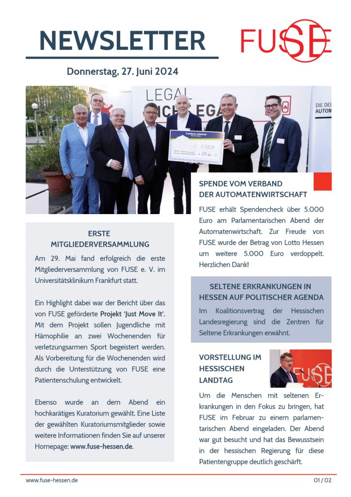 FUSE Newsletter 27. Juni 2024