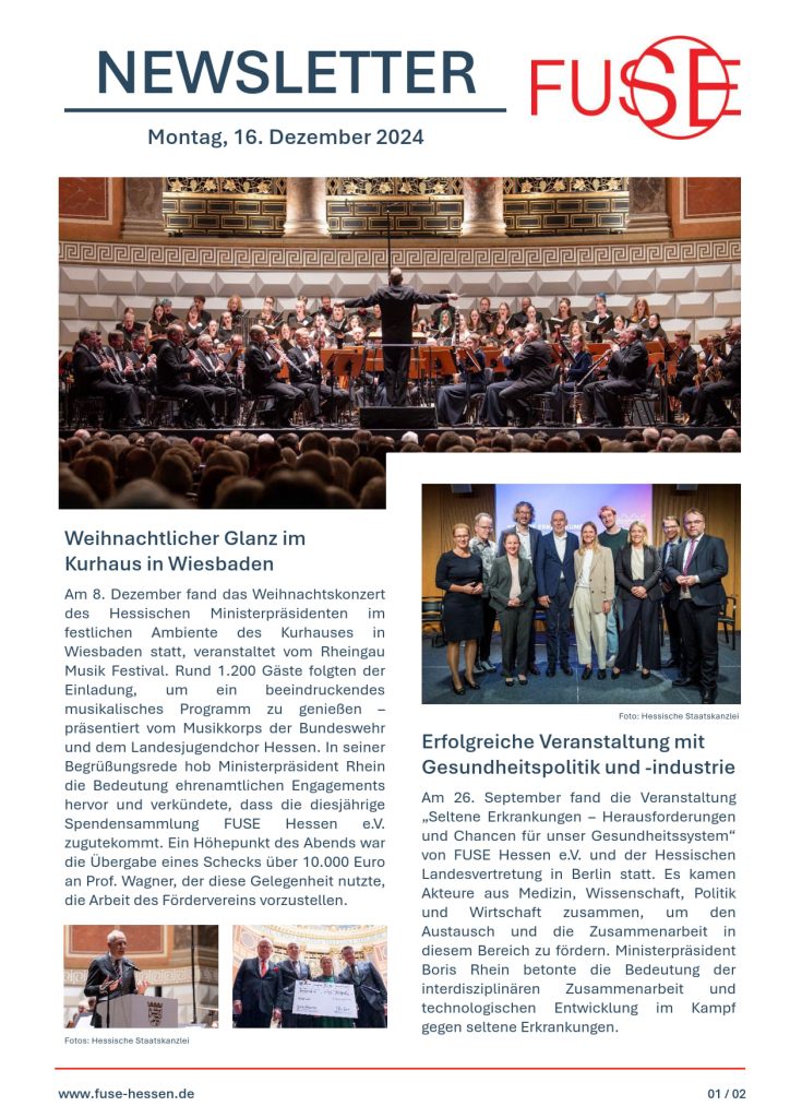 FUSE Newsletter 16. Dezember 2024
