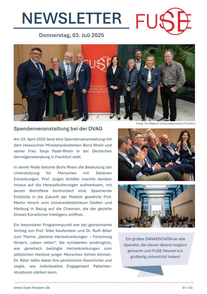 Newsletter FUSE Hessen e.V. Juli 2025