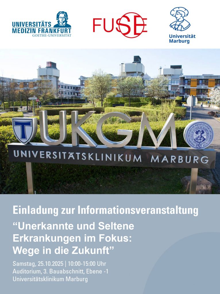 Einladung Informationsveranstaltung und Patientenforum Marburg 25.10.2025