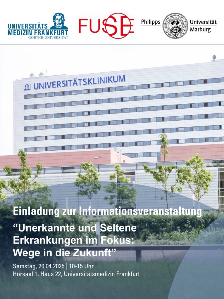 Einladung Informationsveranstaltung und Patientenforum Frankfurt 26.04.2025